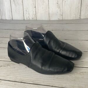 Aquatalia Revy Black Soft Nappa Leather Loafer